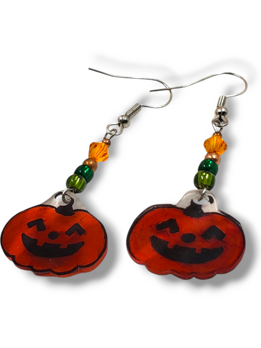 Pumpkin Dangle Earrings