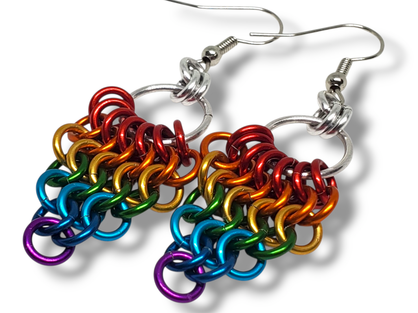 European Fan Dangle Earrings