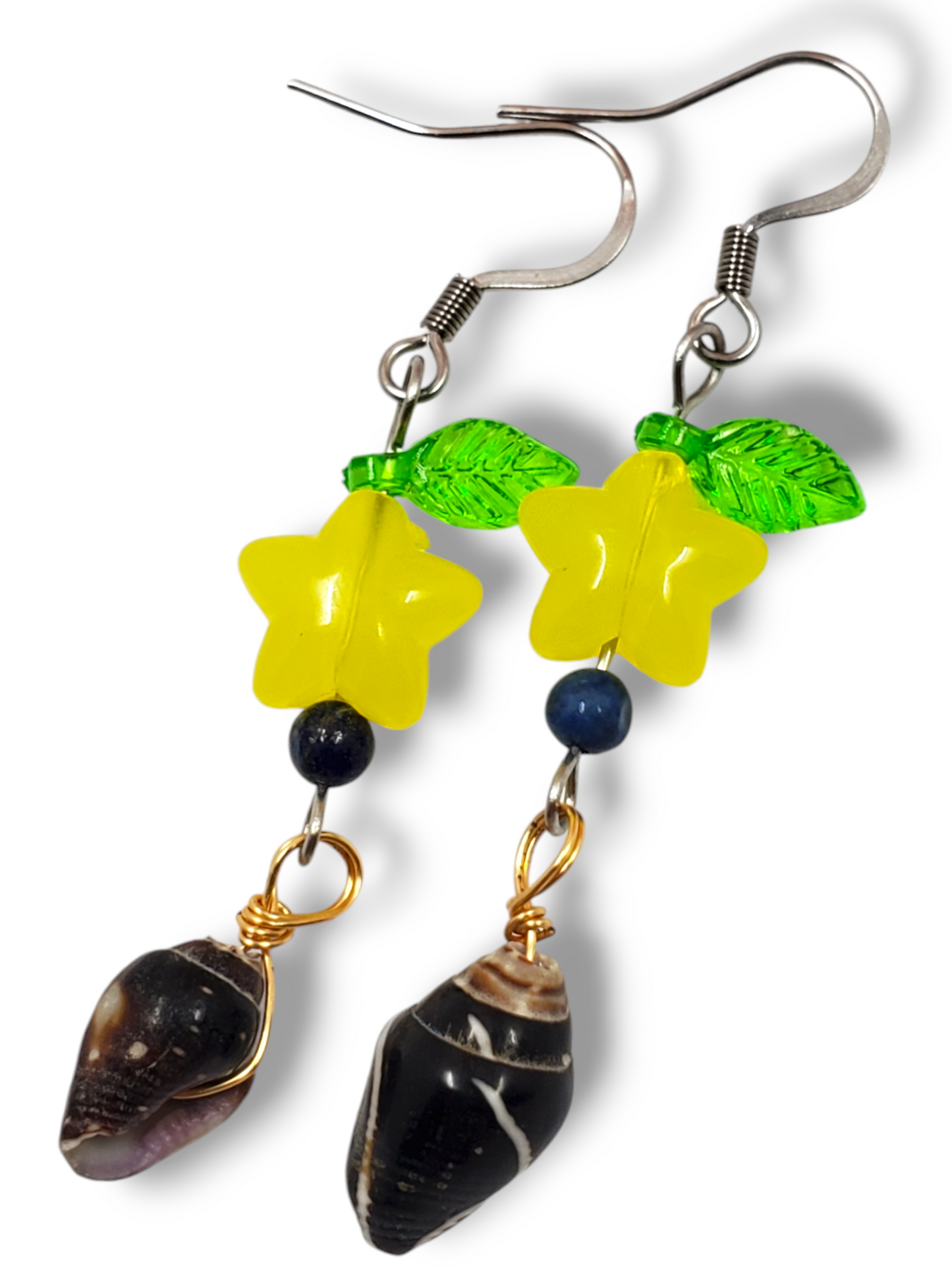 Paopu Star Fruit Inspired Earrings