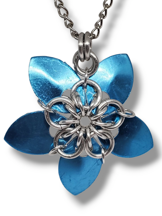 Scale Flower Necklace