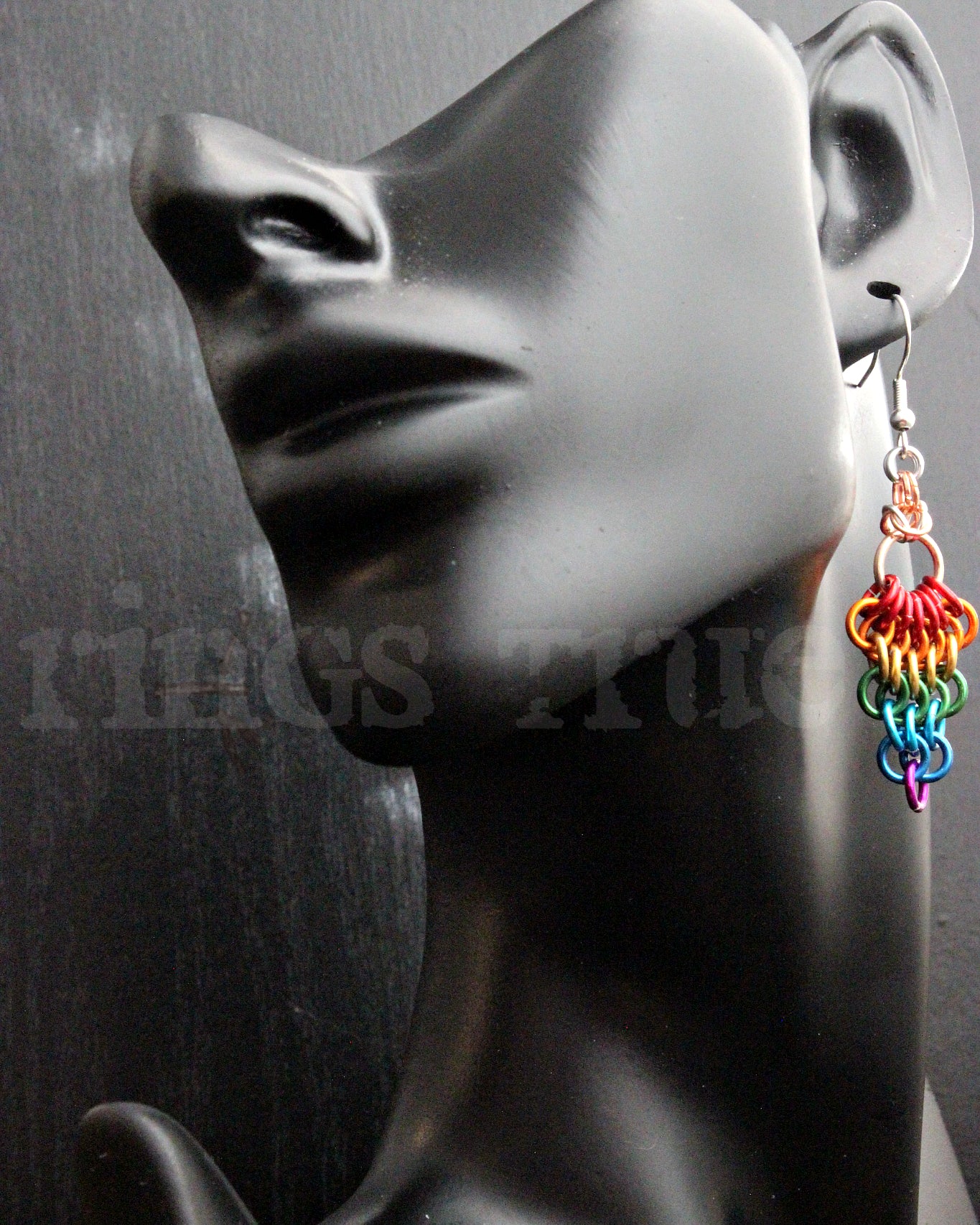 Rainbow European Weave Dangle Earrings