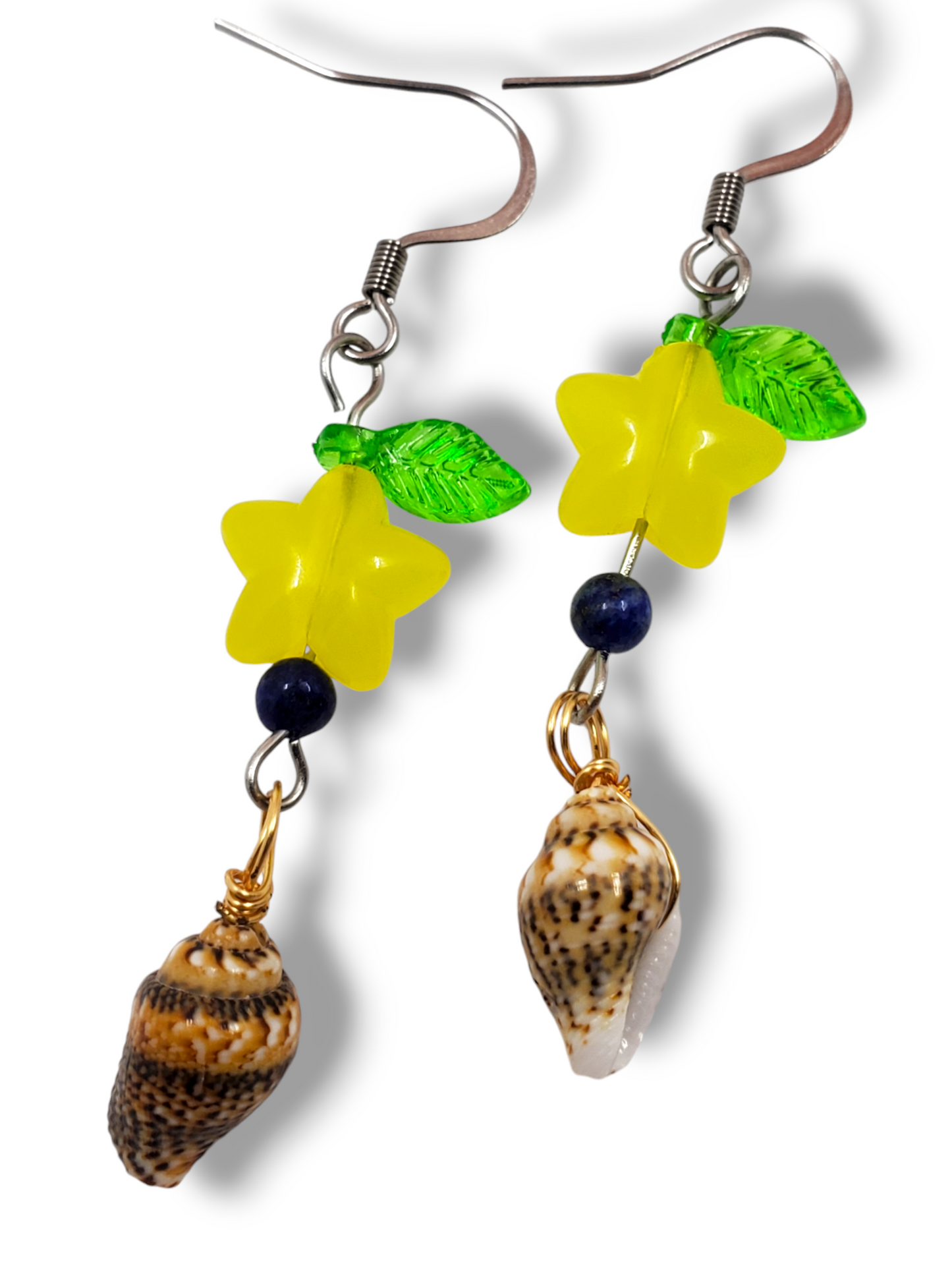 Paopu Star Fruit Inspired Earrings