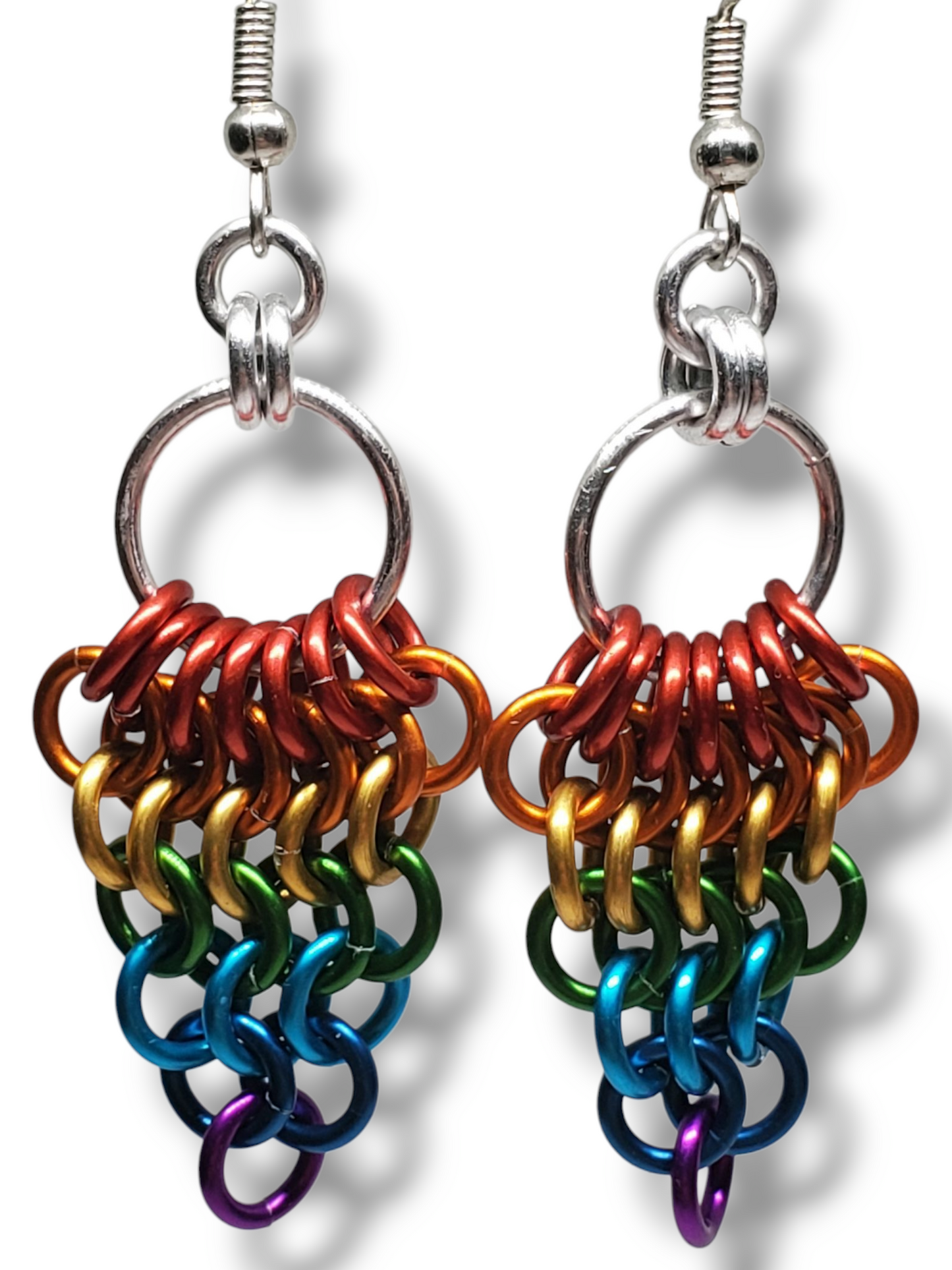 European Fan Dangle Earrings